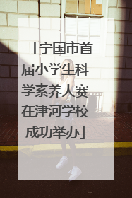 宁国市首届小学生科学素养大赛在津河学校成功举办